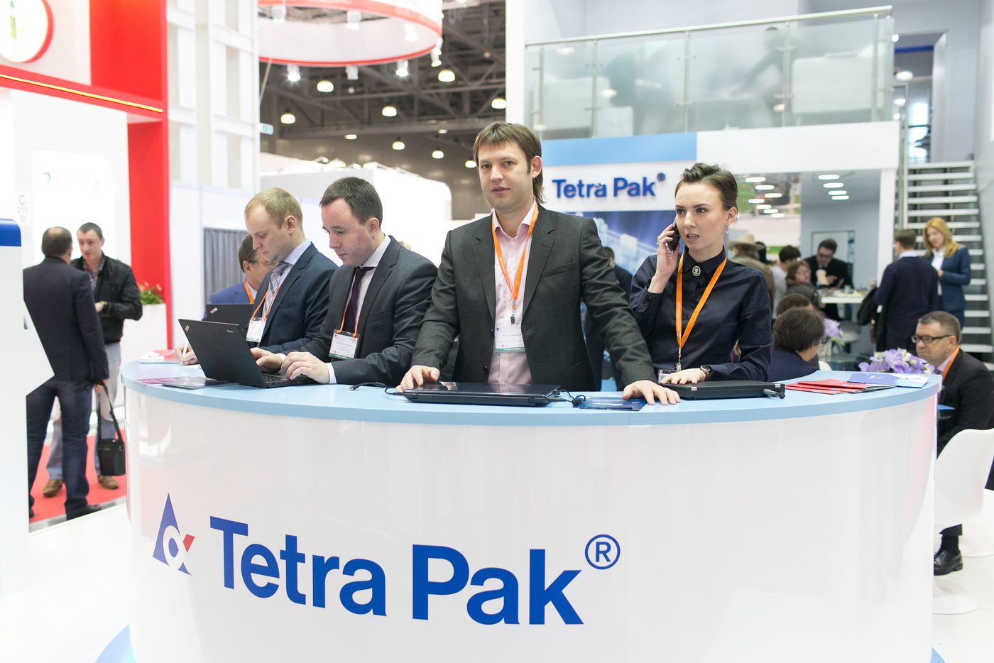 Igor Pomerantsev at the Tetra Pak stand